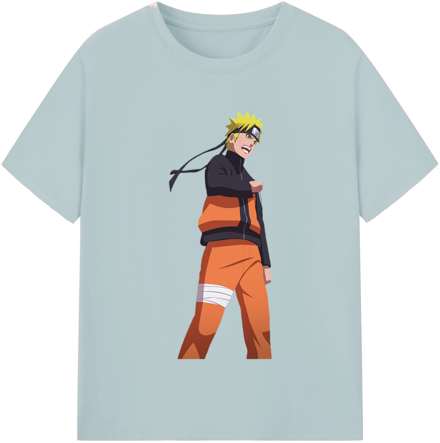 （画像用） NARUTO -ナルト- うずまき ナルト Uzumaki Naruto 綿100％半袖Tシャツ（フロントプリント）